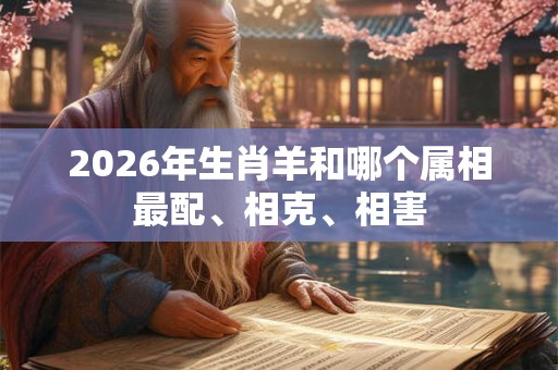 2026年生肖羊和哪个属相最配、相克、相害