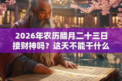 2026年农历腊月二十三日接财神吗？这天不能干什么？