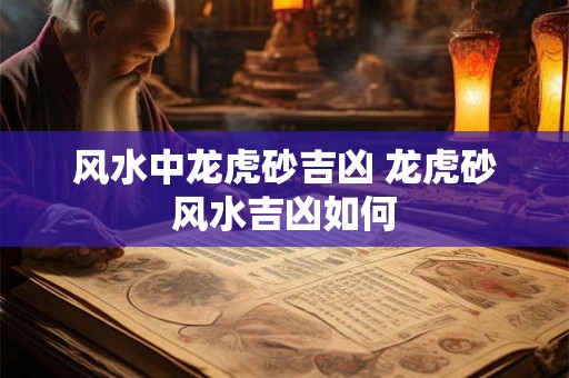 风水中龙虎砂吉凶 龙虎砂风水吉凶如何