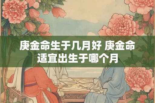 庚金命生于几月好 庚金命适宜出生于哪个月