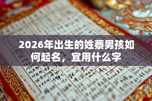 2026年出生的姓蔡男孩如何起名,宜用什么字 2026年出生的姓蔡男孩如何起名,宜用什么字