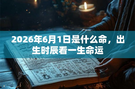 2026年6月1日是什么命，出生时辰看一生命运