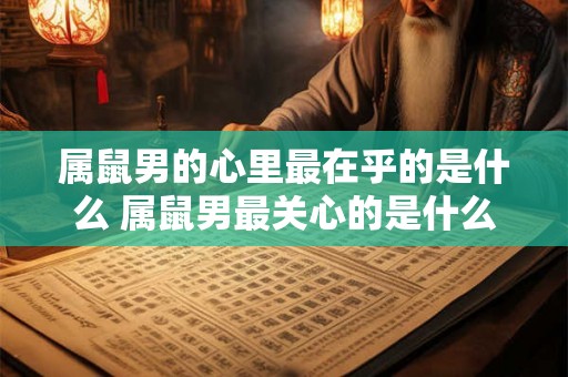属鼠男的心里最在乎的是什么 属鼠男最关心的是什么