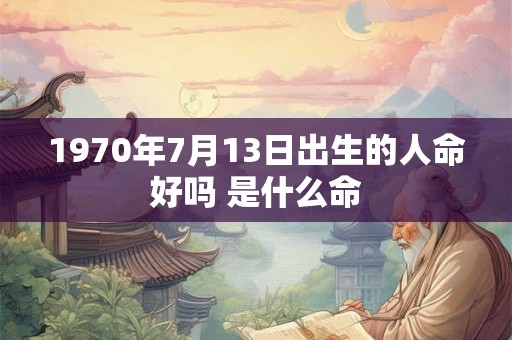 1970年7月13日出生的人命好吗 是什么命 1970年7月13日出生的人命好吗 是什么命
