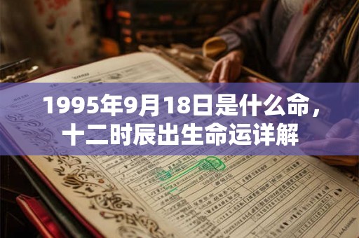 1995年9月18日是什么命,十二时辰出生命运详解 1995年9月18日是什么命,十二时辰出生命运详解