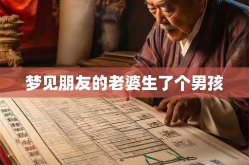 梦见朋友的老婆生了个男孩