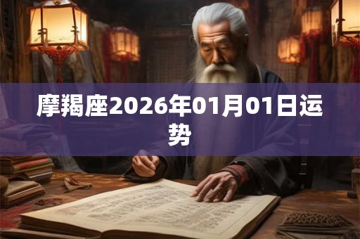 摩羯座2026年01月01日运势 摩羯座2026年01月01日运势