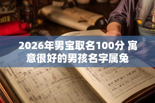 2026年男宝取名100分 寓意很好的男孩名字属兔