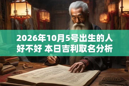 2026年10月5号出生的人好不好 本日吉利取名分析建议