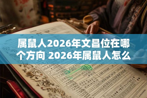 属鼠人2026年文昌位在哪个方向 2026年属鼠人怎么催旺文昌位