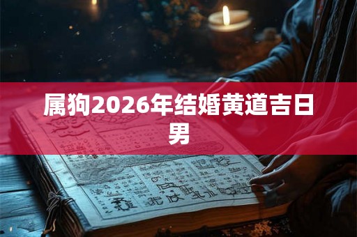 属狗2026年结婚黄道吉日男