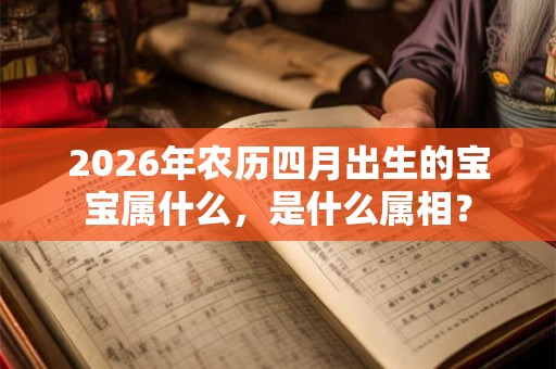 2026年农历四月出生的宝宝属什么，是什么属相？