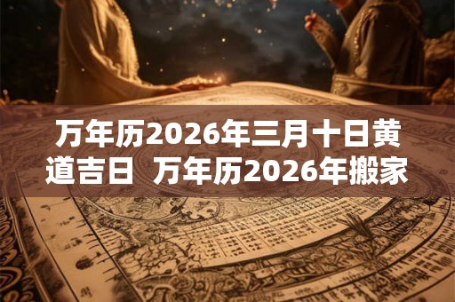 万年历2026年三月十日黄道吉日  万年历2026年搬家黄道吉日