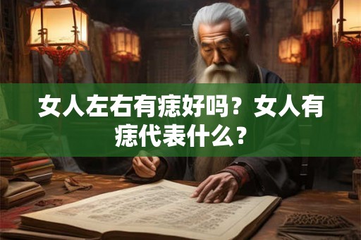 女人左右有痣好吗？女人有痣代表什么？