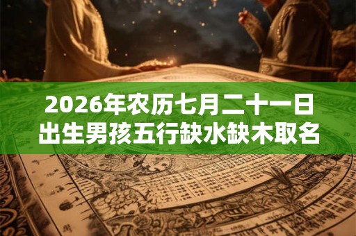 2026年农历七月二十一日出生男孩五行缺水缺木取名推荐