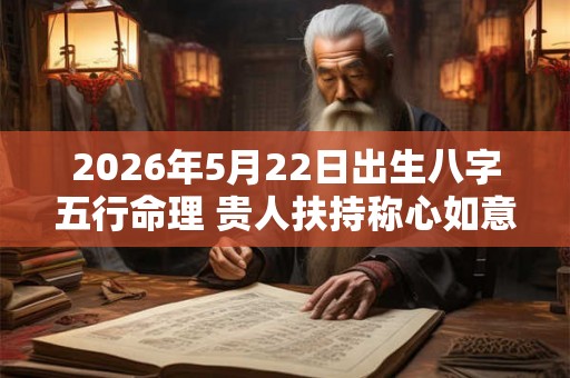 2026年5月22日出生八字五行命理 贵人扶持称心如意