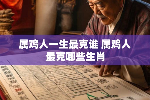 属鸡人一生最克谁 属鸡人最克哪些生肖