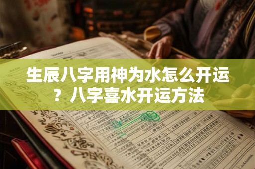 生辰八字用神为水怎么开运？八字喜水开运方法