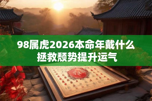 98属虎2026本命年戴什么 拯救颓势提升运气