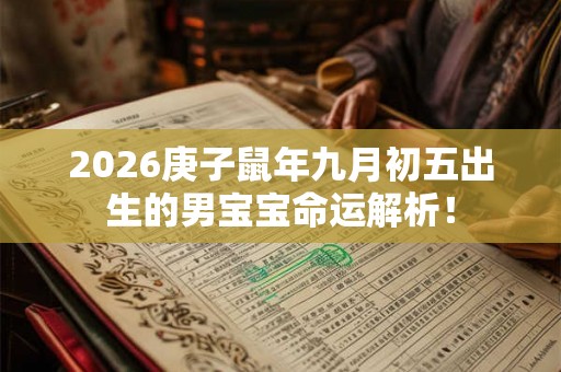 2026庚子鼠年九月初五出生的男宝宝命运解析！
