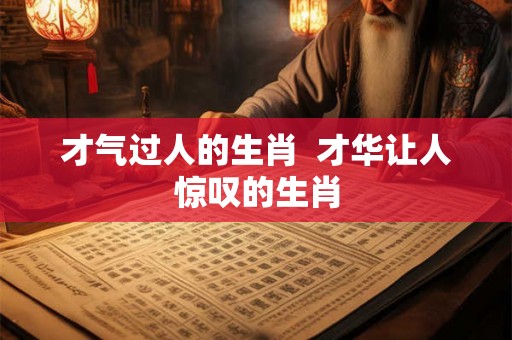 才气过人的生肖  才华让人惊叹的生肖