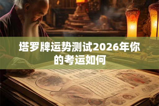塔罗牌运势测试2026年你的考运如何