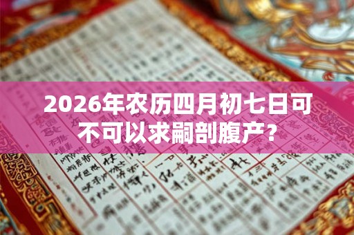 2026年农历四月初七日可不可以求嗣剖腹产? 2026年农历四月初七日可不可以求嗣剖腹产?