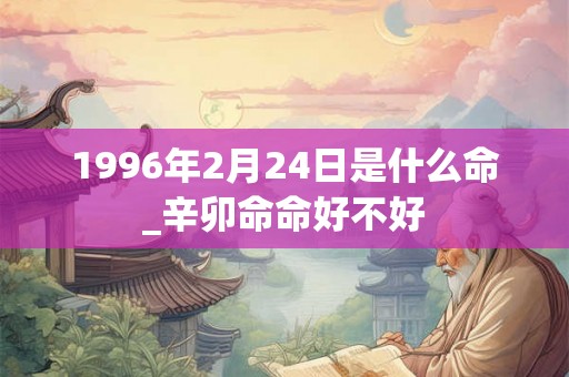 1996年2月24日是什么命_辛卯命命好不好