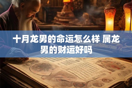 十月龙男的命运怎么样 属龙男的财运好吗 十月龙男的命运怎么样 属龙男的财运好吗