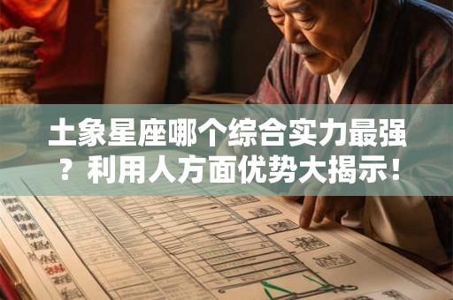 土象星座哪个综合实力最强?利用人方面优势大揭示! 土象星座哪个综合实力最强?利用人方面优势大揭示!