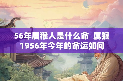 56年属猴人是什么命 属猴1956年今年的命运如何 56年属猴人是什么命 属猴1956年今年的命运如何