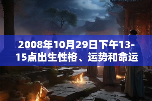 2008年10月29日下午13-15点出生性格、运势和命运