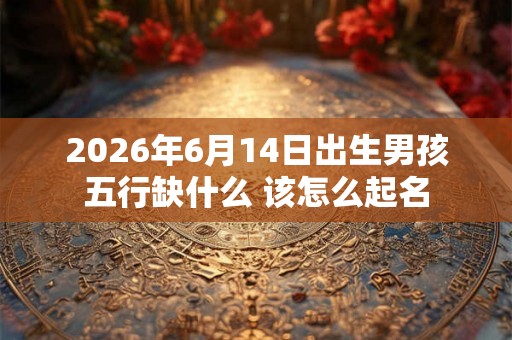 2026年6月14日出生男孩五行缺什么 该怎么起名