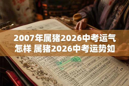 2007年属猪2026中考运气怎样 属猪2026中考运势如何 2007年属猪2026中考运气怎样 属猪2026中考运势如何