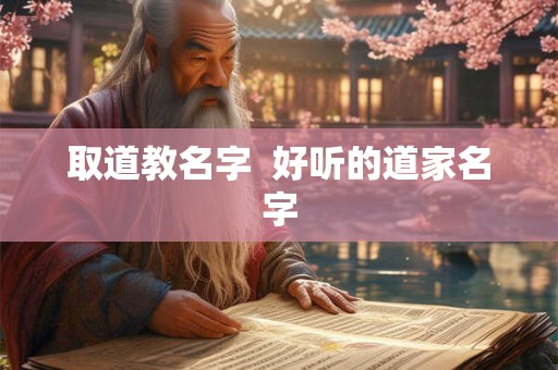 取道教名字  好听的道家名字