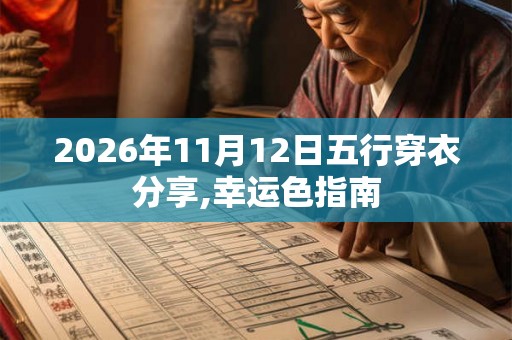 2026年11月12日五行穿衣分享,幸运色指南 2026年11月12日五行穿衣分享,幸运色指南