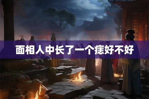 面相人中长了一个痣好不好