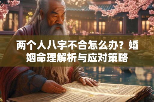 两个人八字不合怎么办？婚姻命理解析与应对策略
