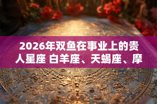 2026年双鱼在事业上的贵人星座 白羊座、天蝎座、摩羯座