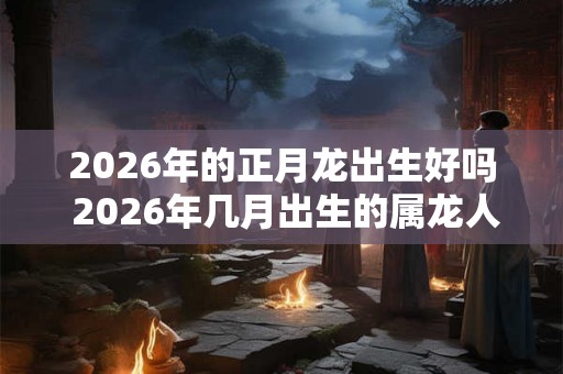 2026年的正月龙出生好吗 2026年几月出生的属龙人最好