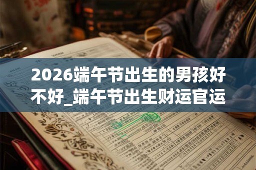 2026端午节出生的男孩好不好_端午节出生财运官运