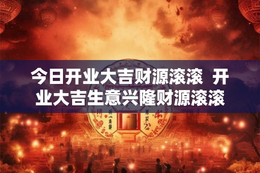 今日开业大吉财源滚滚  开业大吉生意兴隆财源滚滚