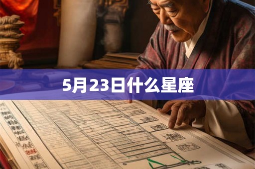 5月23日什么星座 5月23日什么星座