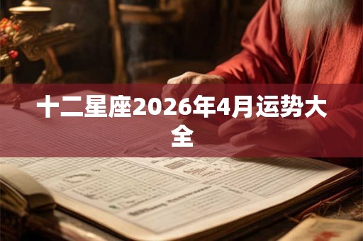 十二星座2026年4月运势大全