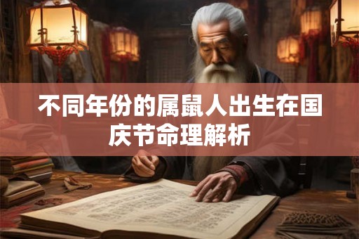 不同年份的属鼠人出生在国庆节命理解析