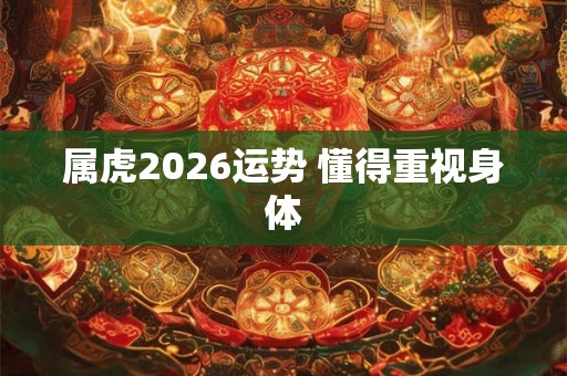 属虎2026运势 懂得重视身体 属虎2026运势 懂得重视身体