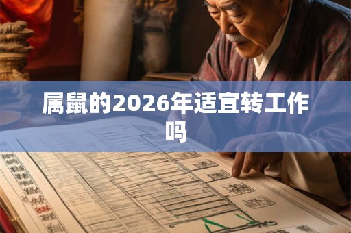 属鼠的2026年适宜转工作吗