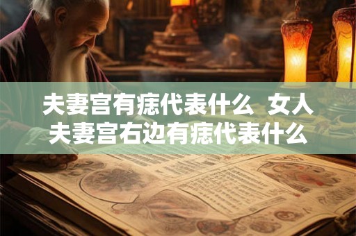夫妻宫有痣代表什么  女人夫妻宫右边有痣代表什么