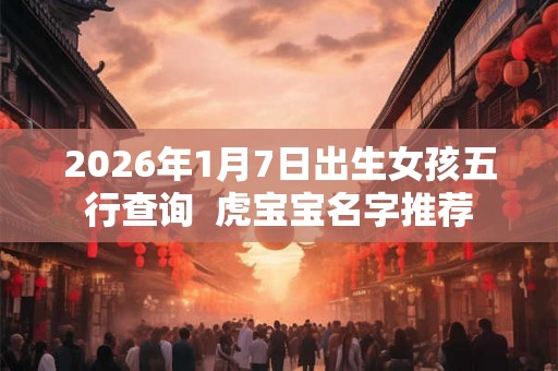 2026年1月7日出生女孩五行查询  虎宝宝名字推荐