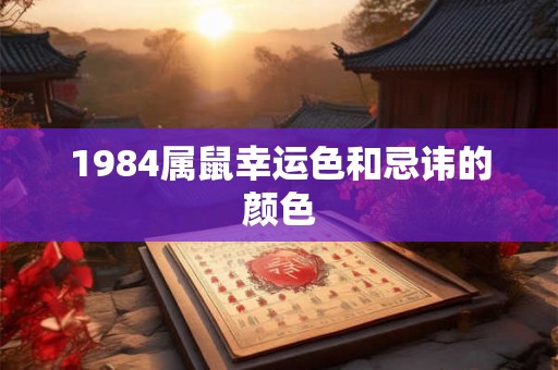 1984属鼠幸运色和忌讳的颜色
